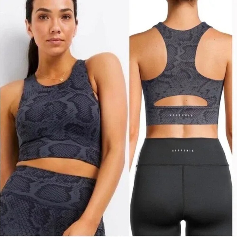 All Fenix Snakeskin Yoga Racerback Sports Bra Size L